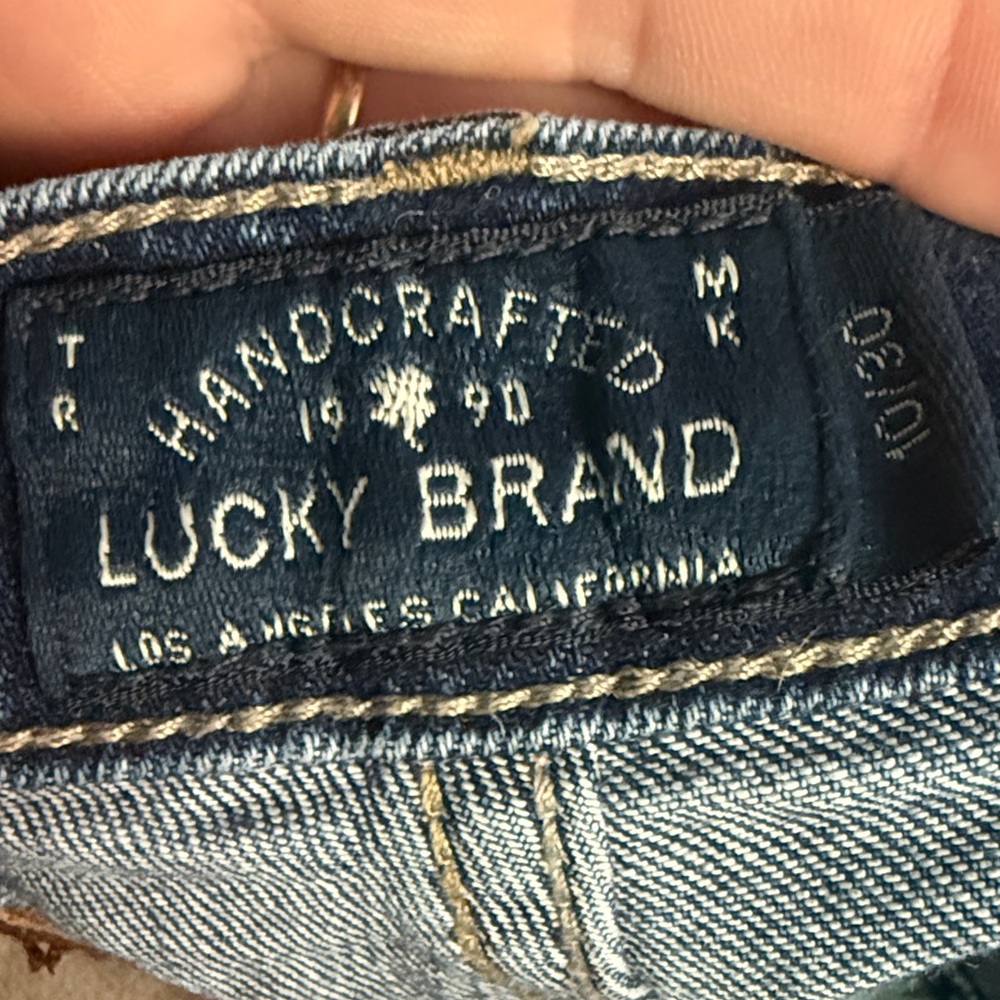 Lucky Brand Dark Blue High-Rise Flare Jeans - Picture 4 of 4